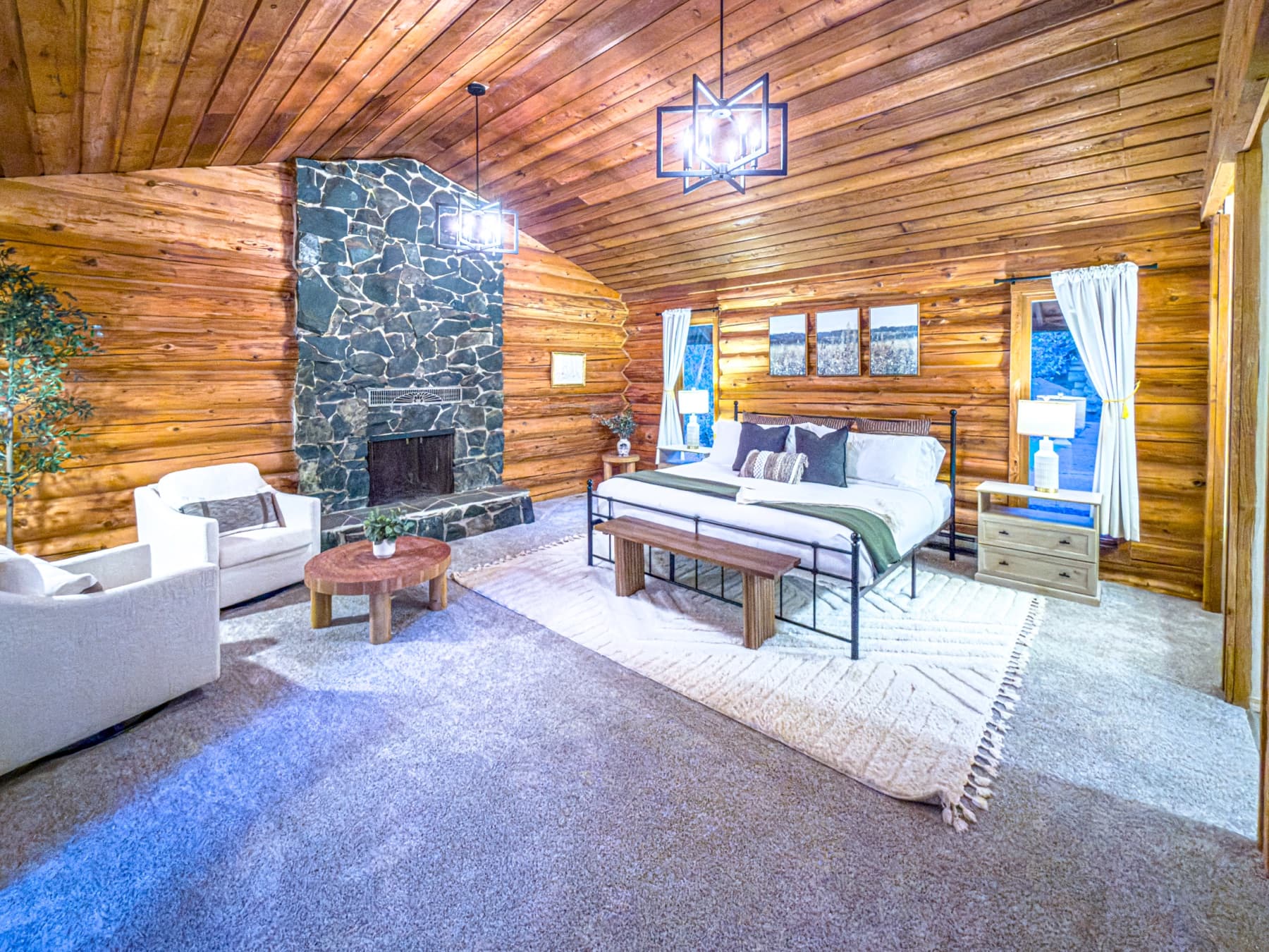Master suite — sitting area and vanity