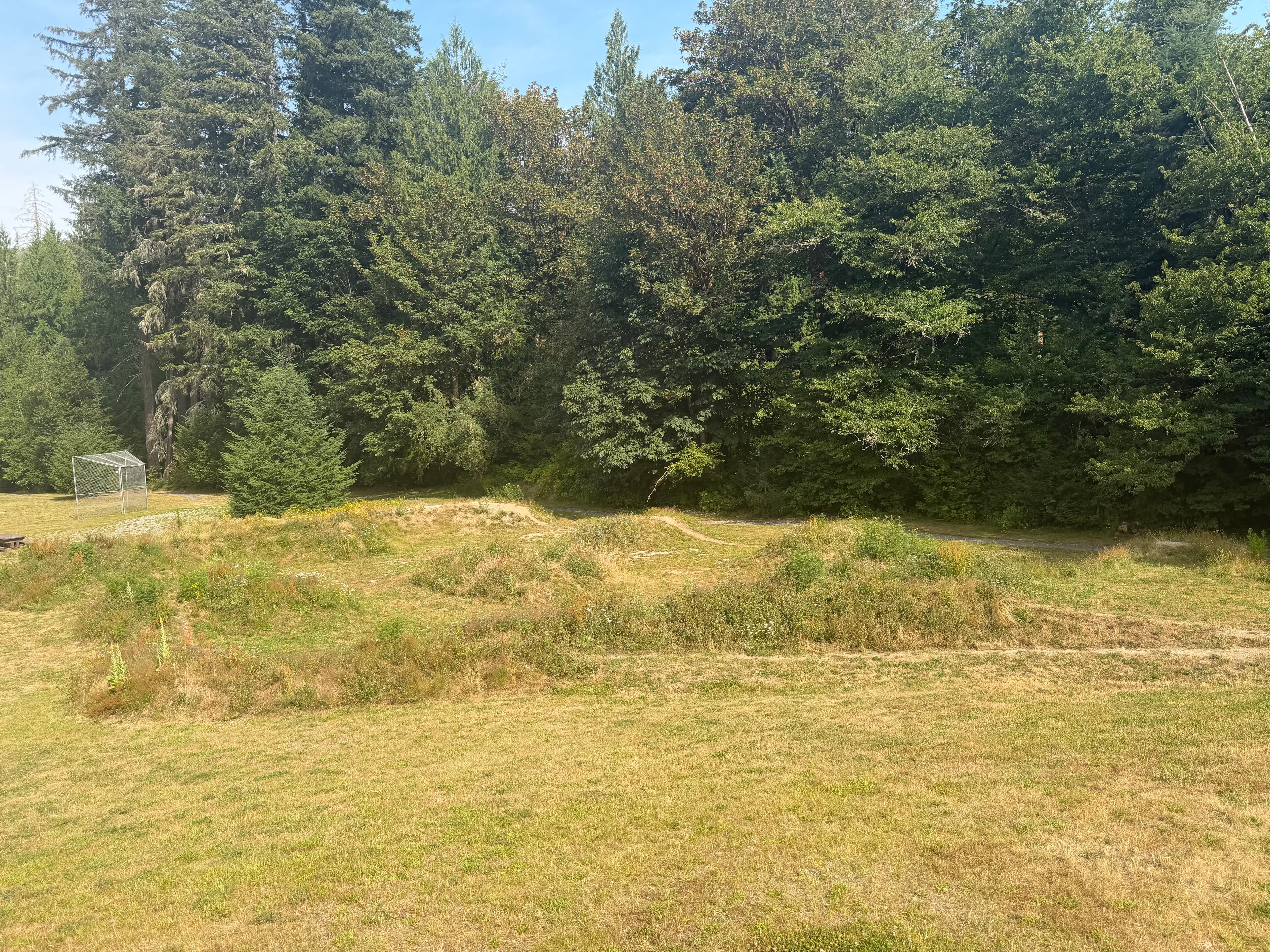Pump track berms at Maple Falls Community Park
