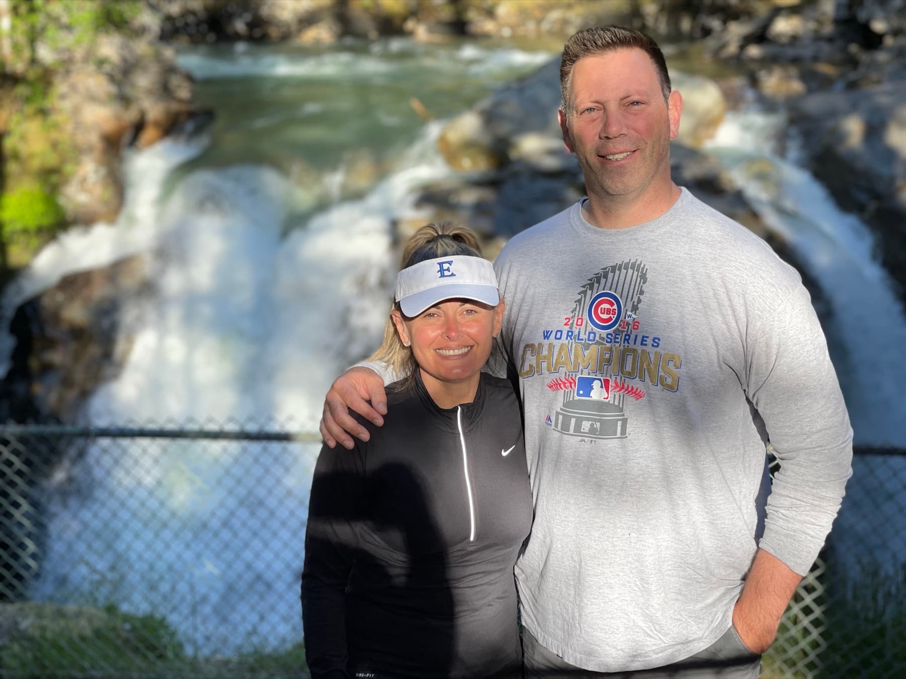 Mike and Angie at Nooksack Falls